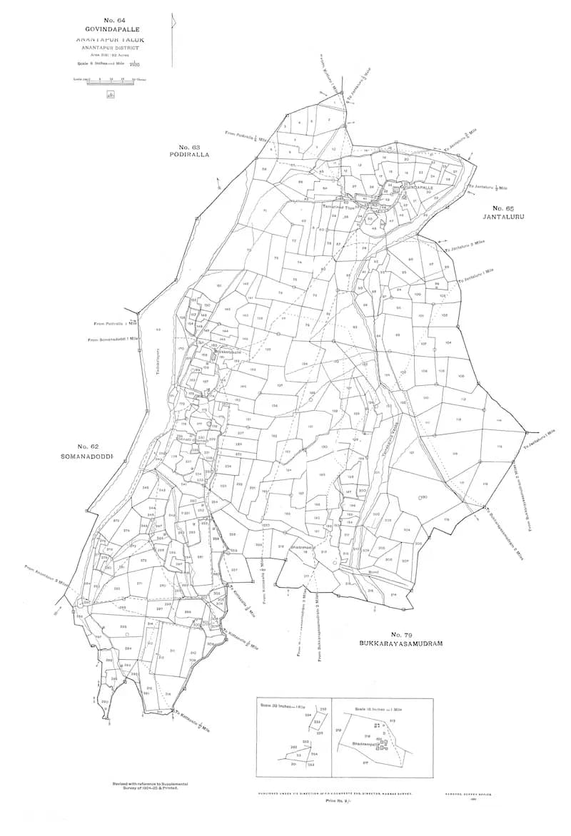 Rajasthan Village Map — official sample